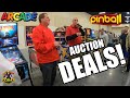 There were amazing deals at the arcade pinball claw machine auction