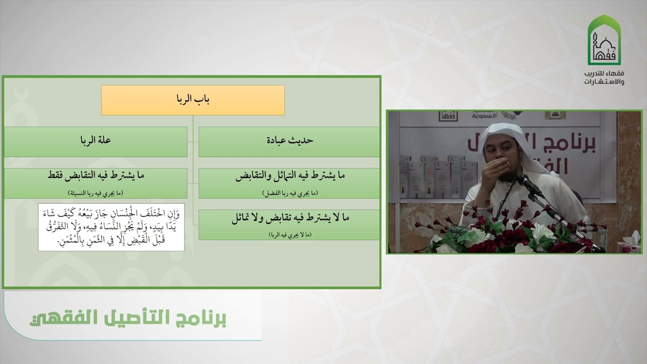 شرح عمدة الفقه  - عامر بهجت  - باب الربا