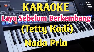 KARAOKE LAYU SEBELUM BERKEMBANG||Tetty Kadi|| Nada Pria