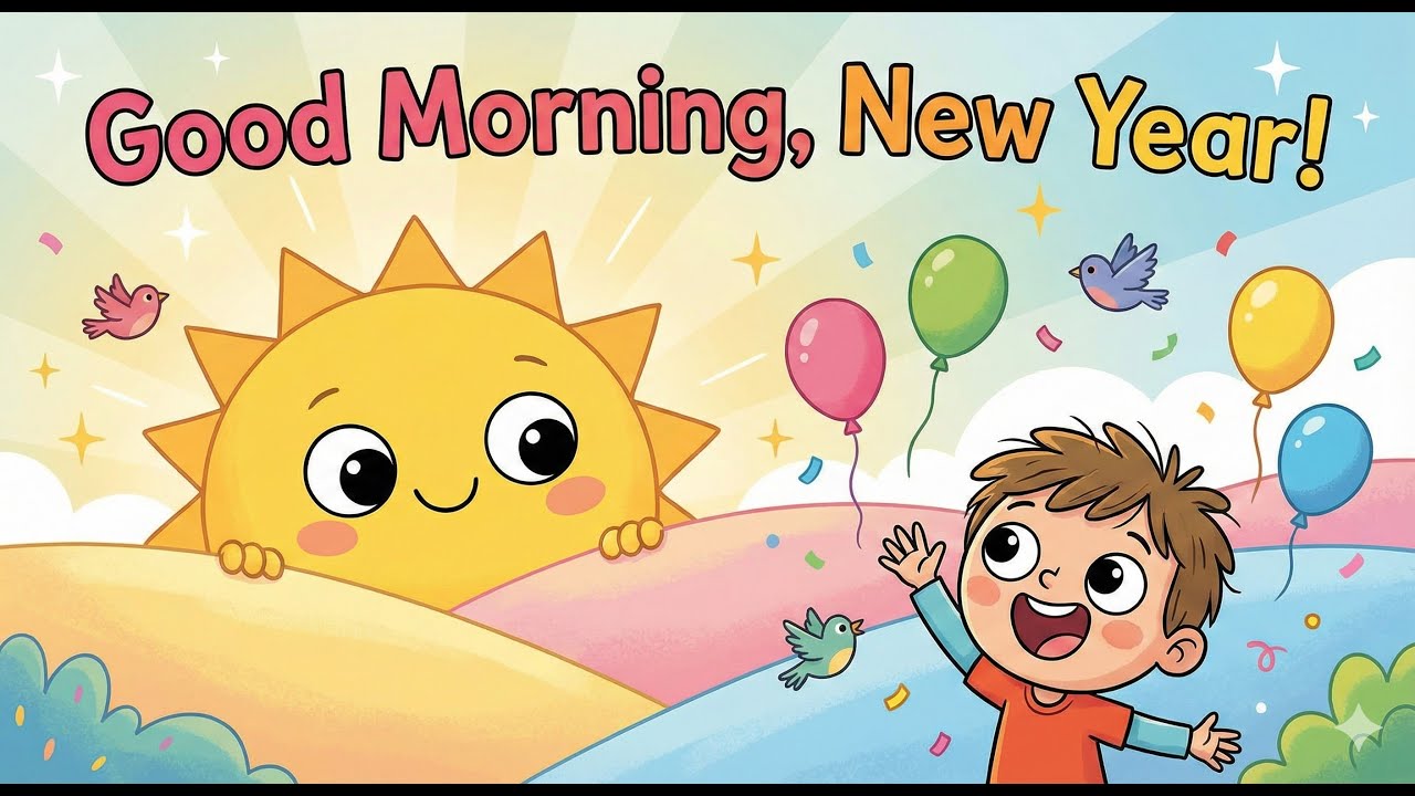 Good Morning, New Year! 🌞🎉 | Happy New Year Song for Kids