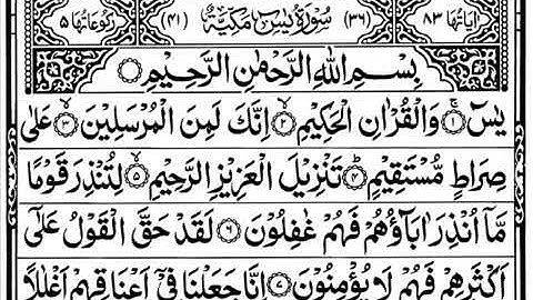 قرائت زیبا و دلنشین  قرانکریم سوره یاسین