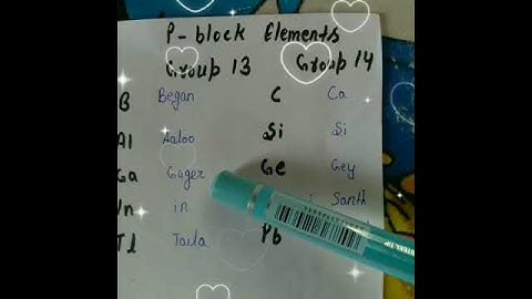 most easiest way to learn p-block  elements of group 13 and group 14 #shorts