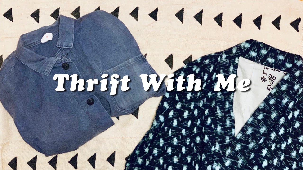 THRIFT WITH ME Flea Market VINTAGE KIMONO, CHORE COAT, SHIBORI MUDCLOTH & WICKER!!! | Tiny Acorn