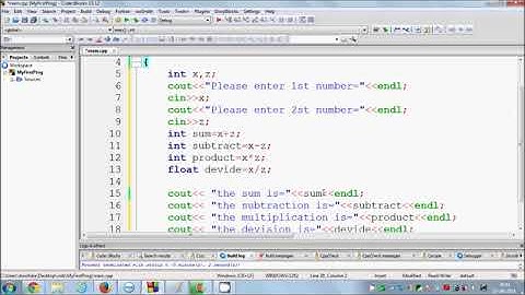 meresa tekia C++ Tutorial for Beginners 4   Basic Calculator