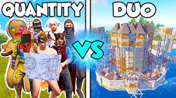 Can the BEST DUOS IN RUST Beat 8 RAIDERS? - Rust