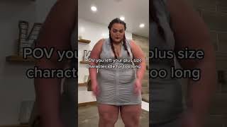 POV: You left your plus-size character idle for too long… #shorts #plussize