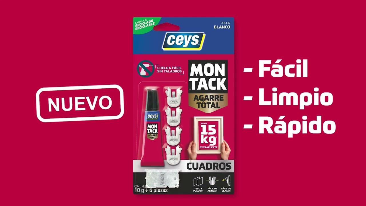 Montack Cuadros | Cuelga Fácil | Sin Taladros