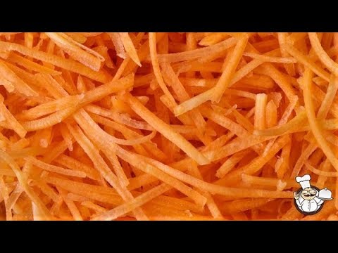 Taglio della carota a julienne 