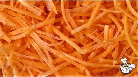 Taglio della carota a julienne