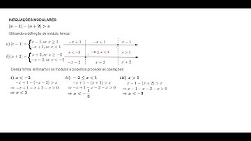 Resolução de uma inequação modular
