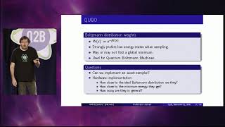 Q2B 2018 - Quantum Boltzmann sampling - noisiness of some existing HW approaches