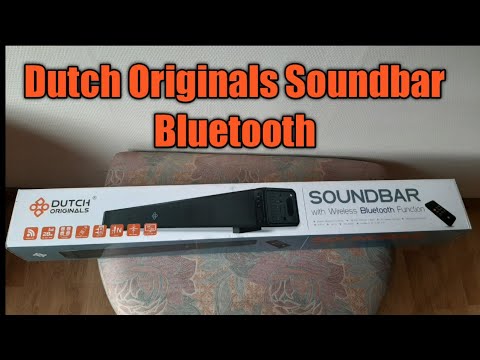 In tegenspraak reflecteren fluit Dutch Originals Soundbar with Bluetooth function 2.0 28W - YouTube