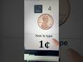 How to type 1¢ cent sign #macbooktips #keyboard #macshortcuts