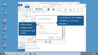 Lync Schedule, Join, and Conduct Lync Meetings Join a meeting using Lync 2013 Video 2 of 3