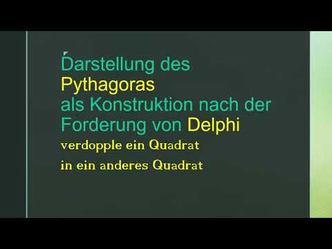 Pythagoras löst das Delphi-Problem