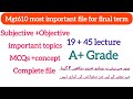 Mgt610 final term preparation 2026/mgt610 important topics for final term/mgt610 important mcqs