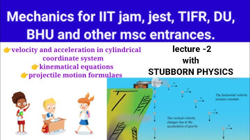 #2/MECHANICS /IIT JAM/kinematical equations /projectile motion formulae.