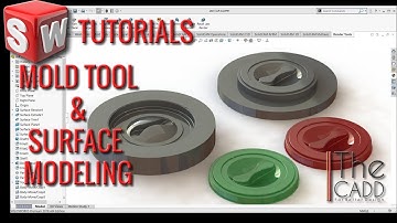 Solidworks Tutorials | Mold Tool & Surface | Jar Cap Design | The Cadd | Sandy Dahme