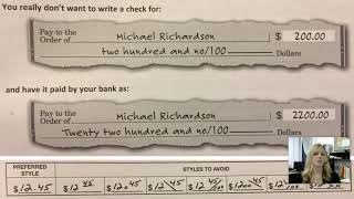 Video Instructions: "Checkbook Register"