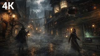 Hogsmeade Village Rain 🧙 No Ads • Distant Thunder & Cozy Storm for Deep Sleep 10 Hours ASMR