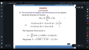 26 principle of linear impulse and momentum