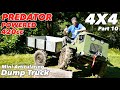 420cc Predator powered articulating 4X4 dump truck build part 10