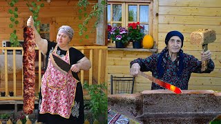 Mix of Grandma's Traditional LULA-KEBAB and Uzbek Pilaf | Rustic Recipes