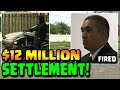 COP GOES TO PRISON -- $12 MILLION SETTLEMENT