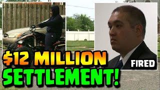 COP GOES TO PRISON -- $12 MILLION SETTLEMENT