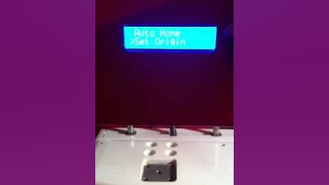 SUMPOD menu system using rotary/click encoder (Marlin)