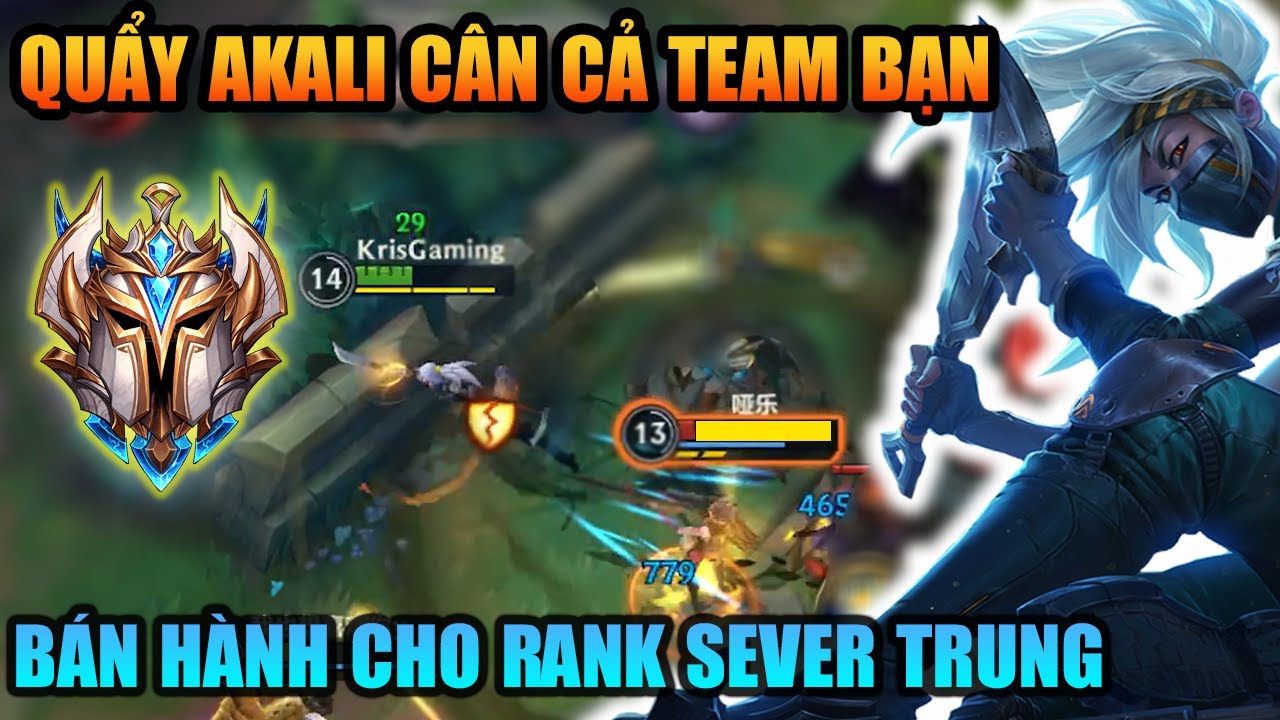 Liên Minh Tốc Chiến QQ : Múa Akali cực gắt một mình cân cả team bạn hủy diệt sever Trung