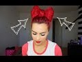 Bow hair bun tutorial!