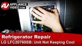 LG Refrigerator Repair  Not Cooling  PCB