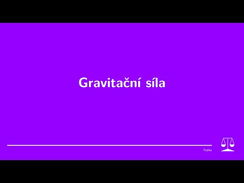 Video: Jak Určit Gravitační Sílu