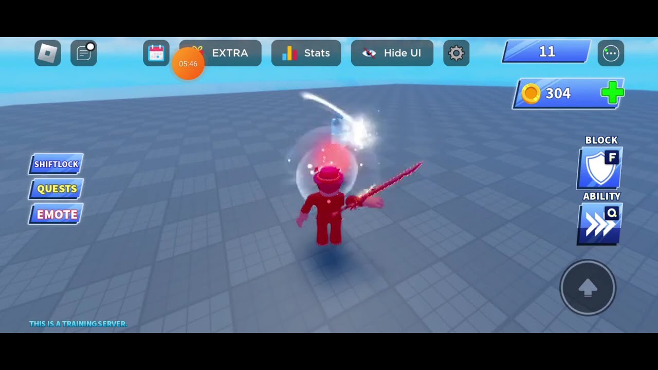 roblox blade ball training mode - YouTube