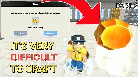 Blockman go Skyblock || Part-2 SKULL GEM (LV.3) it