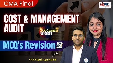 CMA Final - Cost & Management Audit | MCQ