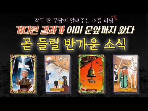 [타로]😮곧 들릴 반가운 소식, 누가 어떤 말로 찾아오는지 보였습니다.
