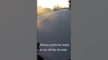Blind corner close call on motorcycle