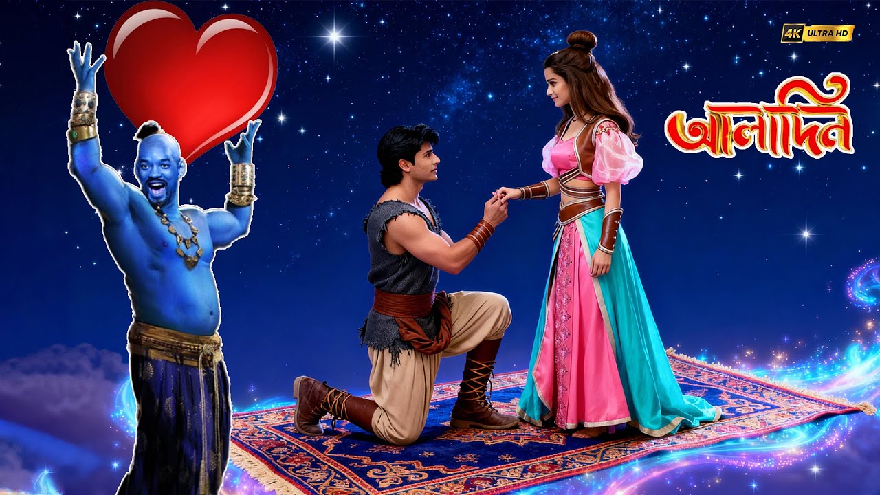 যখন আলাদিন জেসমিনের কাছে তার হৃদয় চেয়েছিল | Aladdin (Bengali) | আলাদিন | Kids Fantasy Show 2026