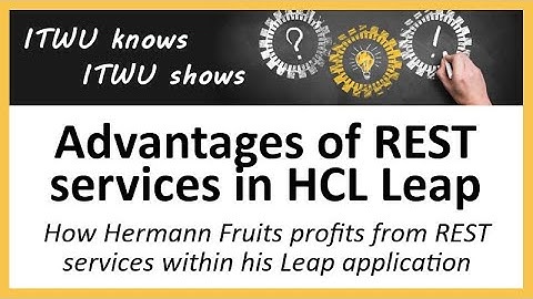 Advantages of REST services in HCL Domino Leap (formerly Volt)