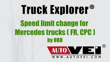 Speed limit change. Mercedes truck MP3 (MR) by OBD