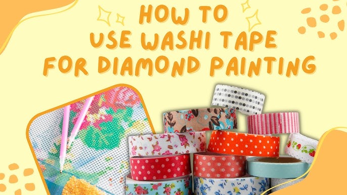 How To Section Your Diamond Painting Canvas with Washi Tape