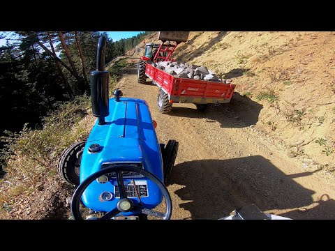 Terapi Gibi Bir Orman Yolu! | İki Traktörle Taş Yüklemeye Gittik