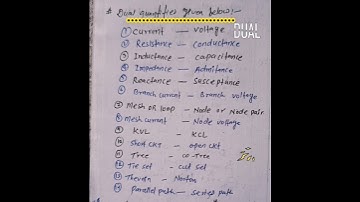 Duality in electrical circuit #electrical #network #circuit