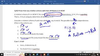 To prove that any relation schema with two attributes is in BCNF