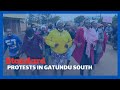 Gatundu South residents hold demonstrations protesting recent utterances by DP Ruto allies