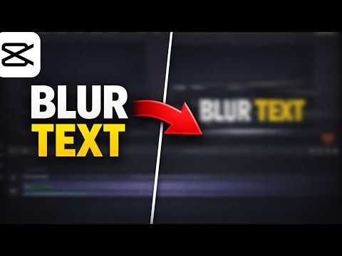 How to Blur Text in CapCut PC