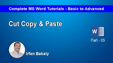 Part 5   Cut Copy Paste Urdu Tutorials by Irfan Bakaly