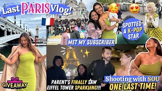 Paris, ONE LAST TIME! Unexplored parts! Meeting a Subscribee, Shooting w Sou! #TravelWSar